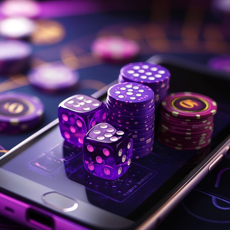 Pemandangan dealer live casino yang profesional sedang melayani permainan baccarat dan roulette